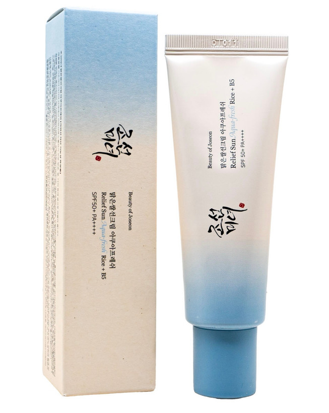 ضدآفتاب بیوتی آو جوسان مدل Relief Sun Aqua-Fresh Rice + B5 SPF50+ PA++++