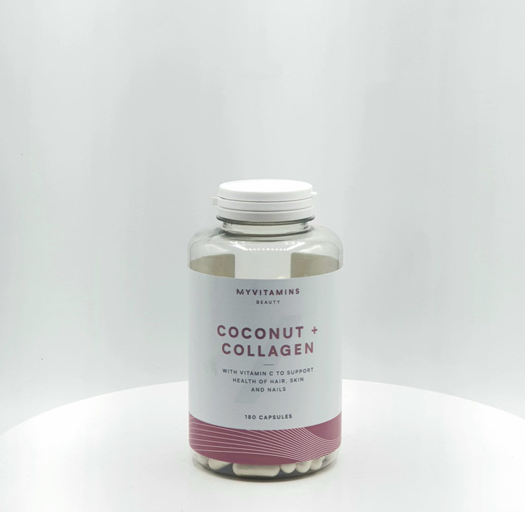 کپسول کوکونات کلاژن و نارگیل مای ویتامینز (Myvitamins) | جوانساز وگن و تقویتکننده پوست و مو (۱۸۰ عددی)